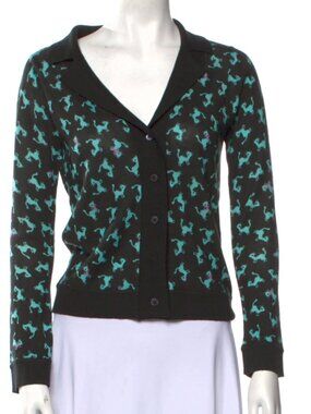 Cacharel sweater cardigan, cats print size S